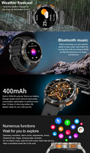Load image into Gallery viewer, AK59 Smart Watch HD AMLOED Screen w/ health monitoring - Silver Steel Strap_7