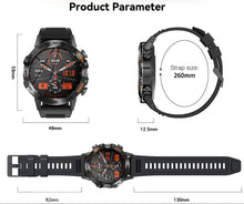 Load image into Gallery viewer, Smart Watch K52 Watches Men Wome Sports Fitness Modes Bluetooth Call Health Monitor 400mah 1.39Inch HD Smartwatch - Black_12
