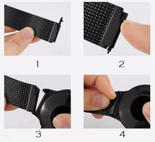 Load image into Gallery viewer, Watch Band Bracelet For Samsung Galaxy Watch 3 for Galaxy Active 2 Strap 42mm Metal Stainless Steel Magnetic 20mm Wrist Strap - Blue_2