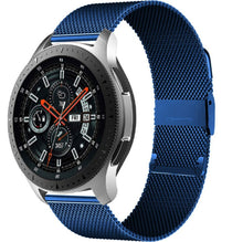 Load image into Gallery viewer, Watch Band Bracelet For Samsung Galaxy Watch 3 for Galaxy Active 2 Strap 42mm Metal Stainless Steel Magnetic 20mm Wrist Strap - Blue_0
