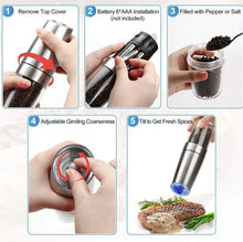Load image into Gallery viewer, Electric Salt And Pepper Grinder Set_2